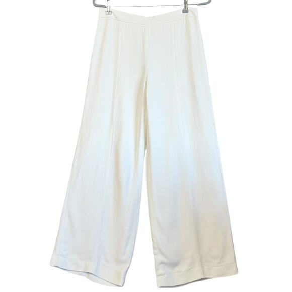 Narciso Rodriguez Pants - Narciso Rodriguez Wide Leg Pants Size 40 High Waisted Flat Front Side Zipper